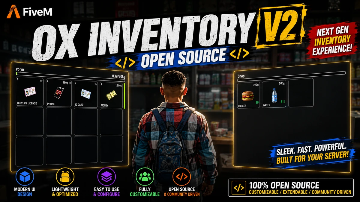 OX Inventory V2 FiveM | Open Source